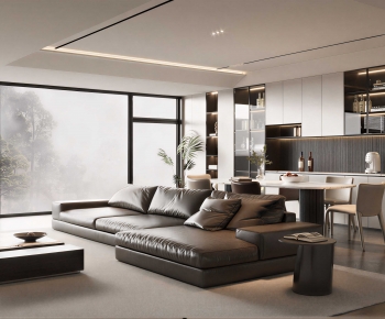 Modern A Living Room-ID:702476983