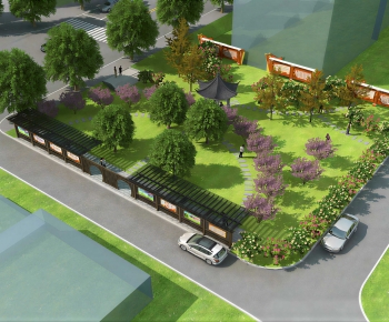 Chinese Style Park Landscape-ID:400729893