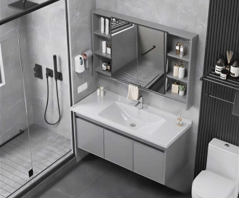 Modern Bathroom Cabinet-ID:625403887