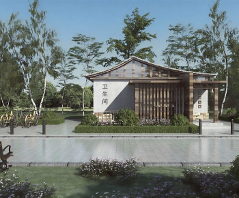 New Chinese Style Courtyard/landscape-ID:664695028