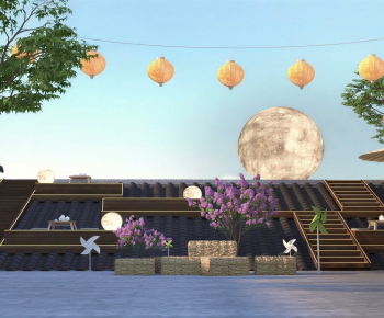 New Chinese Style Courtyard/landscape-ID:101968052