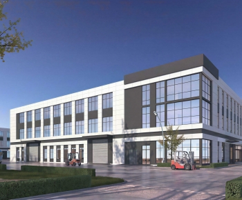 Modern Industrial Building-ID:405730962