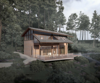 New Chinese Style Building Appearance-ID:316766989