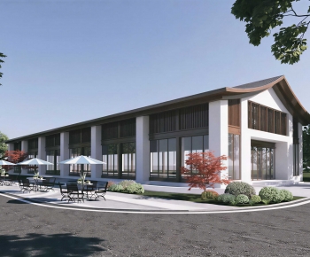 New Chinese Style Appearance Of Commercial Building-ID:926784995