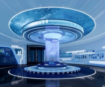 Modern Exhibition Hall-ID:643034936
