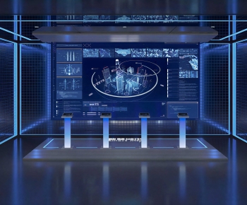 Modern Exhibition Hall-ID:391835935