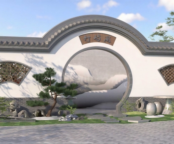Chinese Style Landscape Wall-ID:849731096