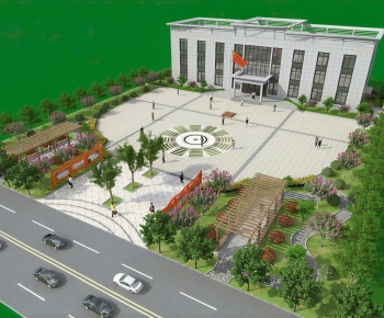 Modern Architectural Bird's-eye View Planning-ID:164047008
