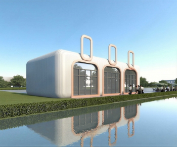 Modern Architecture Of Artistic Style-ID:419207109