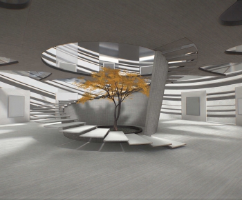 Modern Exhibition Hall-ID:346288921