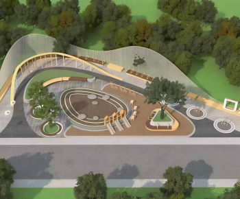 Modern Architectural Bird's-eye View Planning-ID:229964027