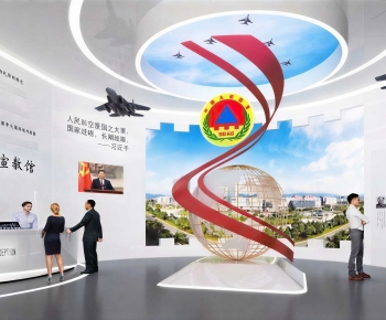 Modern Exhibition Hall-ID:366148959