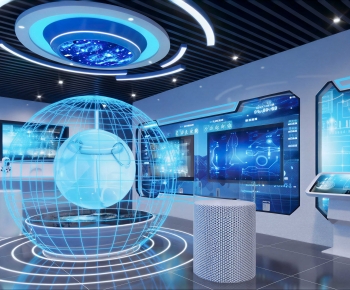 Modern Office Products Exhibition Hall-ID:502183917