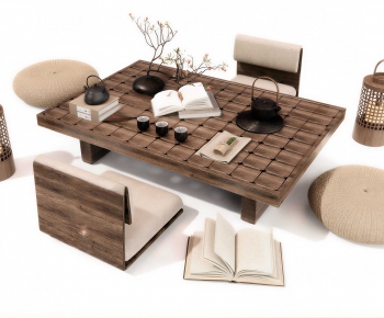 Japanese Style Tea Tables And Chairs-ID:226696972