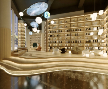 Modern Bookstore Book Bar-ID:756316901