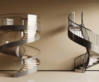Modern Rotating Staircase-ID:444645883