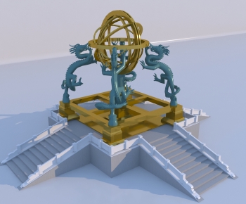 New Chinese Style Sculpture Sketch-ID:911688092