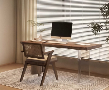 Modern Computer Desk And Chair-ID:413963088