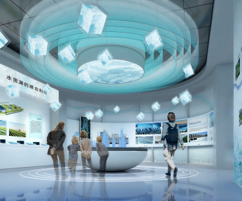 Modern Exhibition Hall-ID:993697885