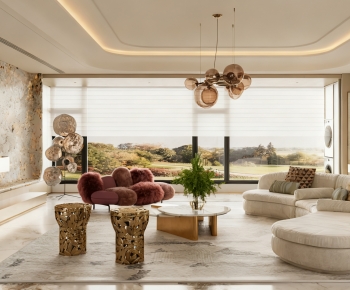Modern A Living Room-ID:617227087