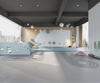 Modern Children's Room Activity Room-ID:533016922
