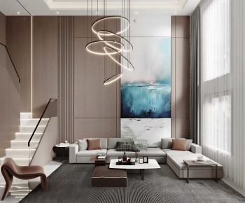 Modern A Living Room-ID:878602033