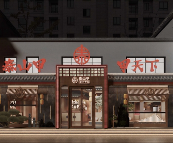 New Chinese Style Facade Element-ID:196592097