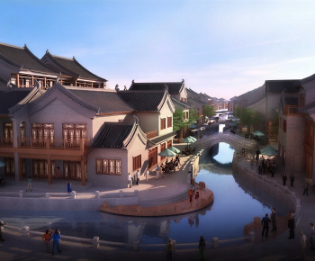 Chinese Style Commercial Street-ID:303895953