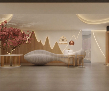 New Chinese Style Lobby Hall-ID:249361044