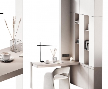 Modern Computer Desk And Chair-ID:407433998