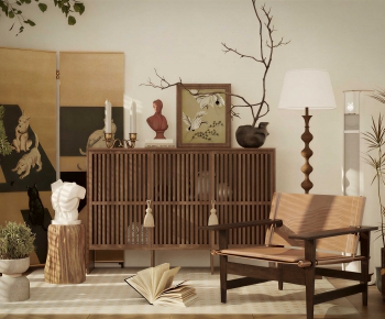 New Chinese Style Side Cabinet-ID:874177932