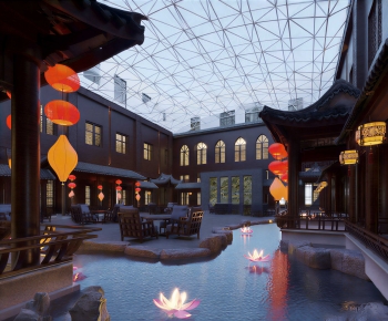 Modern Chinese Style Restaurant-ID:388937955