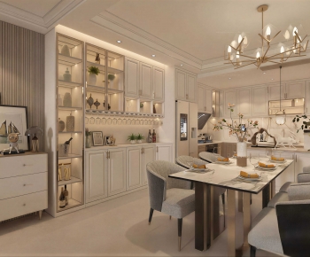 French Style Dining Room-ID:704415081
