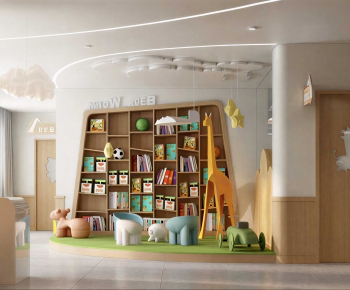 Modern Children's Reading Room-ID:587985042
