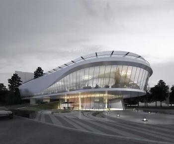Modern Appearance Of Commercial Building-ID:561086891