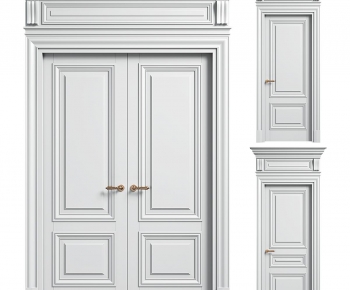 Simple European Style Double Door-ID:411819935