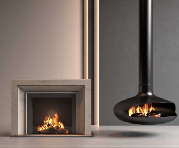 Modern Fireplace-ID:890903955