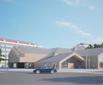 Modern Appearance Of Commercial Building-ID:579969886