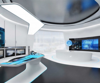 Modern Exhibition Hall-ID:529866938