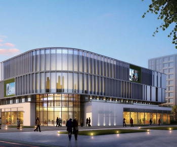 Modern Appearance Of Commercial Building-ID:856795078