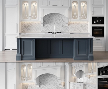 French Style Kitchen Cabinet-ID:427125935