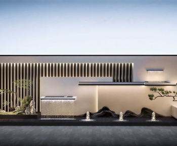 New Chinese Style Courtyard/landscape-ID:474740036