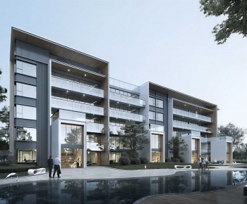 Modern Appearance Of Commercial Building-ID:941318043