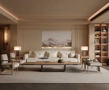Modern A Living Room-ID:670380624
