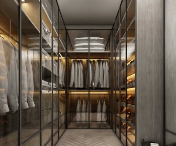 Modern Clothes Storage Area-ID:903945926