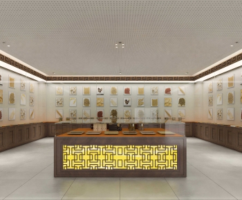 New Chinese Style Exhibition Hall-ID:119015932