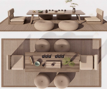 Japanese Style Tea Tables And Chairs-ID:928831106
