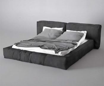 Modern Double Bed-ID:405339003