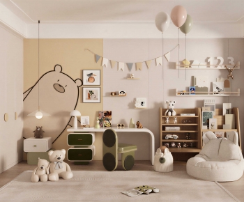 Modern Children's Room Activity Room-ID:603869923