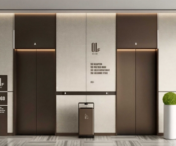 Modern Office Elevator Hall-ID:190941109
